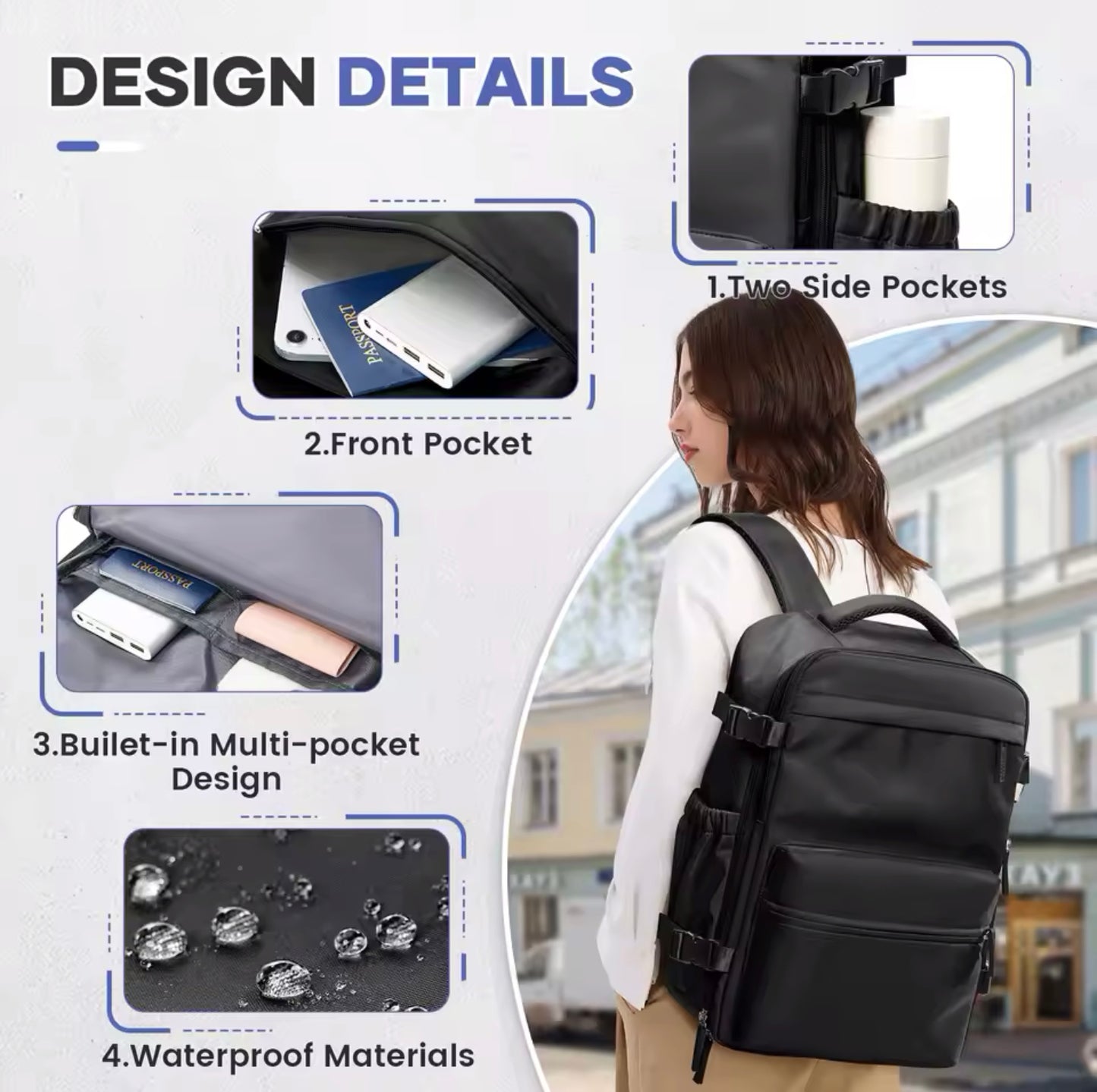 Vacuum Compression Backpack - Biege