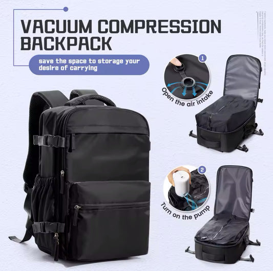 Vacuum Compression Backpack - Black