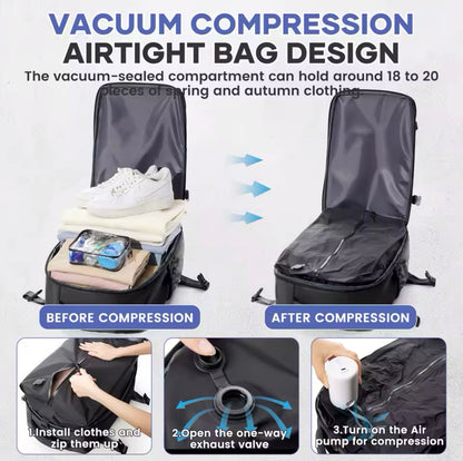 Vacuum Compression Backpack - Biege