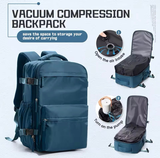 Vacuum Compression Backpack - Blue