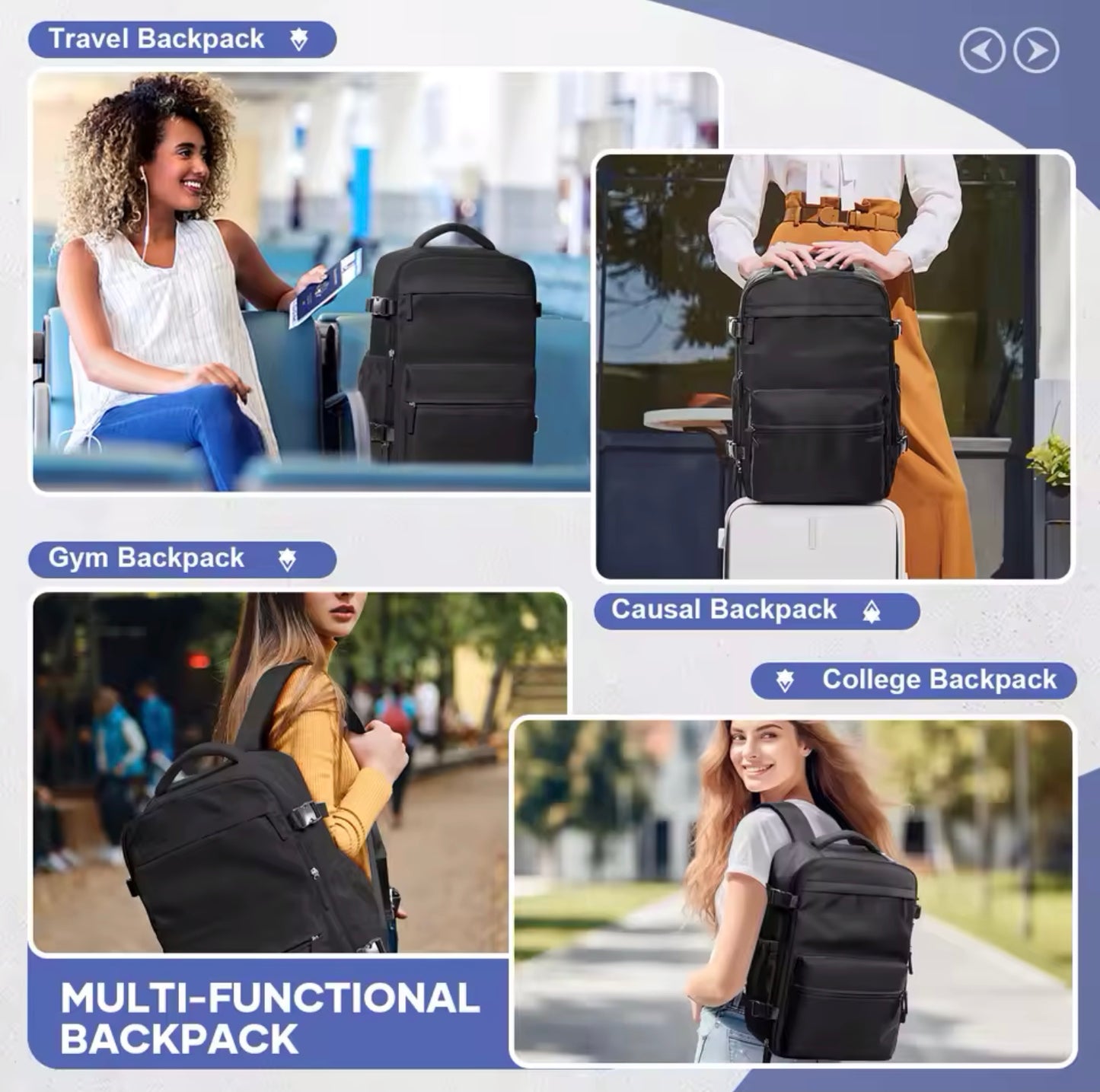 Vacuum Compression Backpack - Black