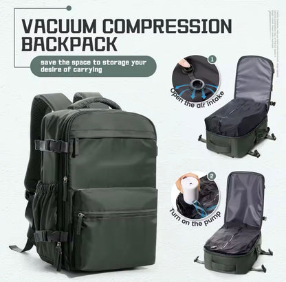 Vacuum Compression Backpack - Dark Green
