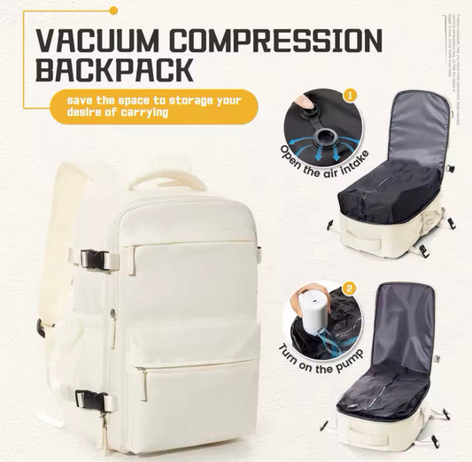 Vacuum Compression Backpack - Biege
